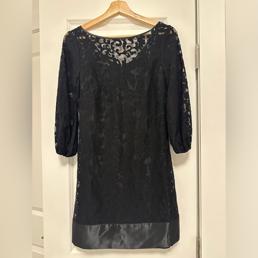 Laundry, NEW 4p, little black lace dress